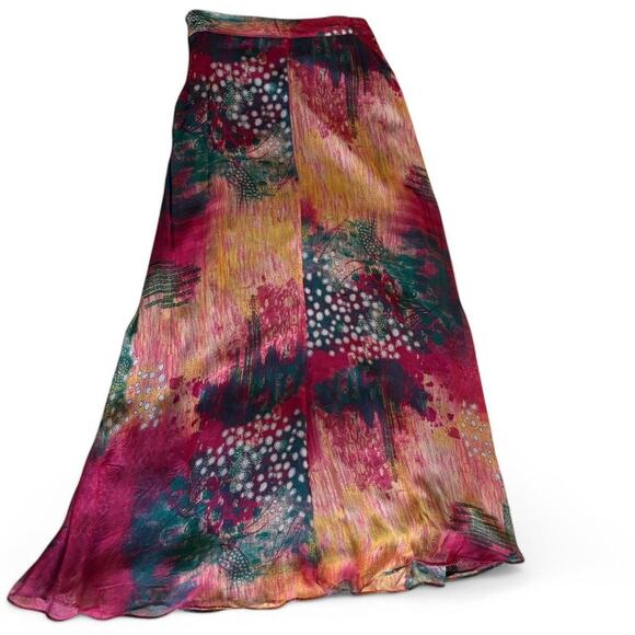 Zara Woman Printed Multi Colored Midi Skirt - Picture 7 of 7